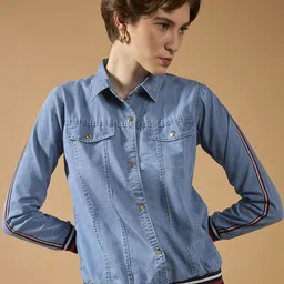 DOLCE CRUDO Women Washed Bomber Jacket-picture-47