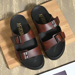 AfroJack Men PU Sliders-image-66