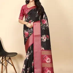 J 6 DESIGNER Floral Printed Saree-picture-18