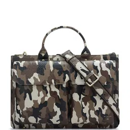 Da Milano Men Textured Leather Laptop Bag-image-54