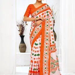 Mitera Abstract Printed Saree-image-6