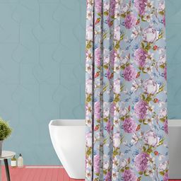 ArtzFolio Blue & Green Printed Waterproof Shower Curtain-image-101