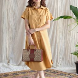 MAYKR Shirt Coller Shirt Dress-image-81