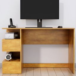 HEXA RED Brown Engineered Wood Study Table For Work From Home Students & Computer Table image 2
