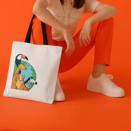 ARTBUG Unisex Printed Shopper Tote Bag-image-35