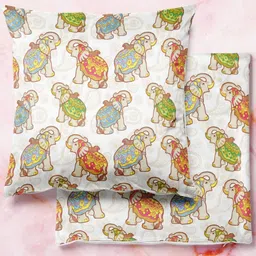 ArtzFolio Multicoloured Set of 2 Velvet Square Cushion Covers-picture-33