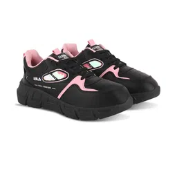 COGS Black Synthetic Leather Casual Shoes-38