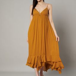 Amagyaa Georgette A-Line Maxi Dress-image-17