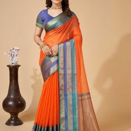 KALINI Woven Design Zari Silk Blend Designer Saree-picture-30