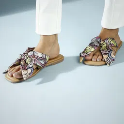 Inc 5 Women Textured Open Toe Flats-53