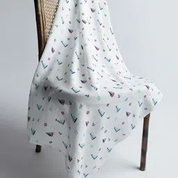 Orange Sugar Set Of 2 Printed Muslin Swaddle-22