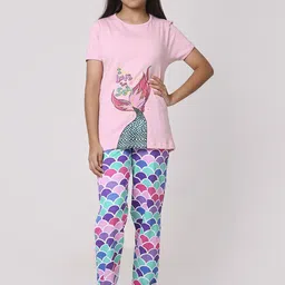TotzTouch Girls Printed Night suit-picture-33