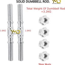 HackerX 8-Pcs Steel Adjustable Dumbbell Set - 30 kg image 2