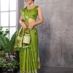Lookmark Ethnic Motifs Printed Saree-image-43