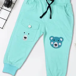 WORTON FASHION Boys Sea Green Cotton Track Pants-picture-15