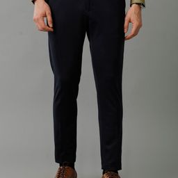 The Collection Men Knitted Stretch Tailored Slim Fit Chinos Trousers-image-59