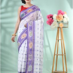 DESH BIDESH Woven Design Pure Cotton Handloom Saree-image-98