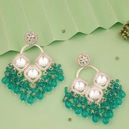 Lyriss Diamond Shaped Jhumkas Earrings-picture-13
