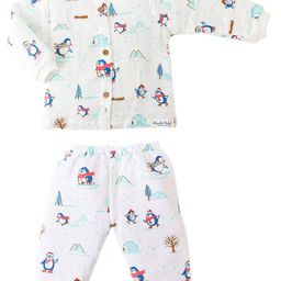 Honcho Baby Unisex Kids Printed Top with Pyjamas-picture-10