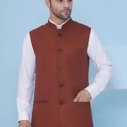 FAVOROSKI Mandarin Collar Nehru Jacket-picture-45