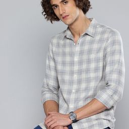 Flying Machine Slim Fit Checked Pure Cotton Casual Shirt-picture-7