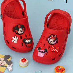 Disney By Yellow Bee Girls Mickey & Minnie Mouse Clogs Flip Flops-image-54