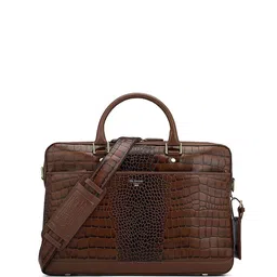Da Milano Men Textured Leather Laptop Bag-picture-40
