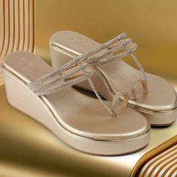 Metro Striped Wedge Sandals-image-65