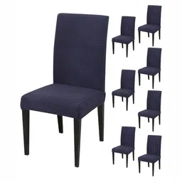 HOUSE OF QUIRK 8-Pcs Textured Washable ChairCover-image-32