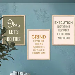 Motivational Wall Art With Frame Home Decor Wall Painting For Living Room Office Bedroom-image-58