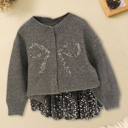 FOREVER FRIDAY Girls Embroidered Cardigan-52