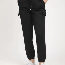 R&B Women Mid-Rise Cargo Styles Joggers Trousers-image-83
