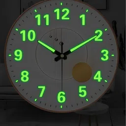 M T BROTHERS Radium Off White Printed Contemporary Wall Clock-image-65