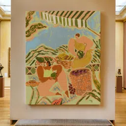 ASIAN MONK Beige Single Piece Wood Abstract Wall Paintings-picture-36