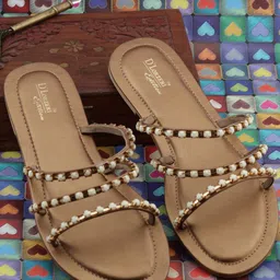 D LORZERI Women Open Toe Flats-10
