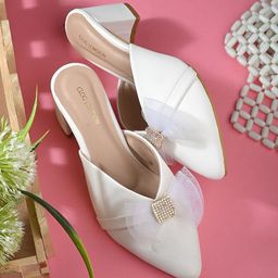 CLOG LONDON Block Pumps with Bows-7