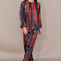 Kaajal by Vidhi Geometric Printed Round Neck Top With Trousers-picture-16