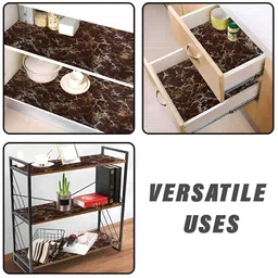Aura Brown Set of 2 Regular Shelf Liner Organisers image 3