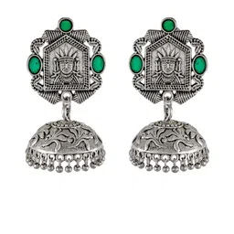 Silvermerc Designs Contemporary Jhumkas Earrings-image-21