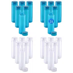 Aura Blue & White 24 Piece Plastic Solid Water Bottle-1000ML-image-90