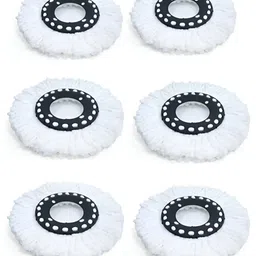 UPC White 6 piece Solid Plastic Bath Accessories Set-image-58