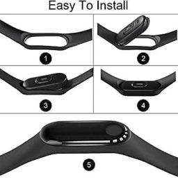 Asotai Original for Band strap M5 and M6 Wristband Strap Soft Silicone Adjustable ( Only Strap) Smart Band Strap-image-44