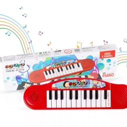 22-Key Red Mini Baby Piano Portable Analog Music Keyboard for Kids / Boys & Girls Analog Portable Keyboard-11