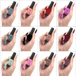 Glossy Finish Nail Lacquer Kit | Stay Long, Quick Dry Paint With Chip Resistant- 12 Vibrant Shades-22