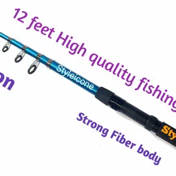 styleicone 12 feet fishing rod storng fiber 360 cm -778 Blue Fishing Rod-picture-28