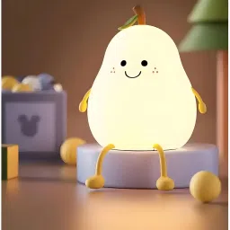 Pear Night Color Changing Light – Soft Silicone, Kawaii-Style for Kids’ Bedroom Night Lamp-image-89