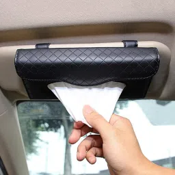 Car Tissue Box black Vehicle Tissue Dispenser-9