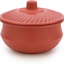 sorath Plastic Serving Bowl Unbreakable Multipurpose Kitchen Handi Shape Bowl with Lid-picture-4