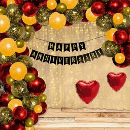 Happy Anniversary Decorations Kit / Items | Anniversary Theme Decorations Combo Balloon | Party Celebration-image-23