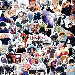 3 inch Jujutsu kaisen Anime Vinyl Stickers For Laptops, Doors, Wall, Window, Etc Self Adhesive Sticker-image-9